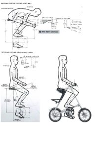 Ergonomicly healthy cycling position with a Strida Vouwfiets